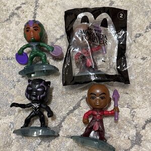 Marvel Wakanda Forever Action Figures - Black, Green, Purple, Red